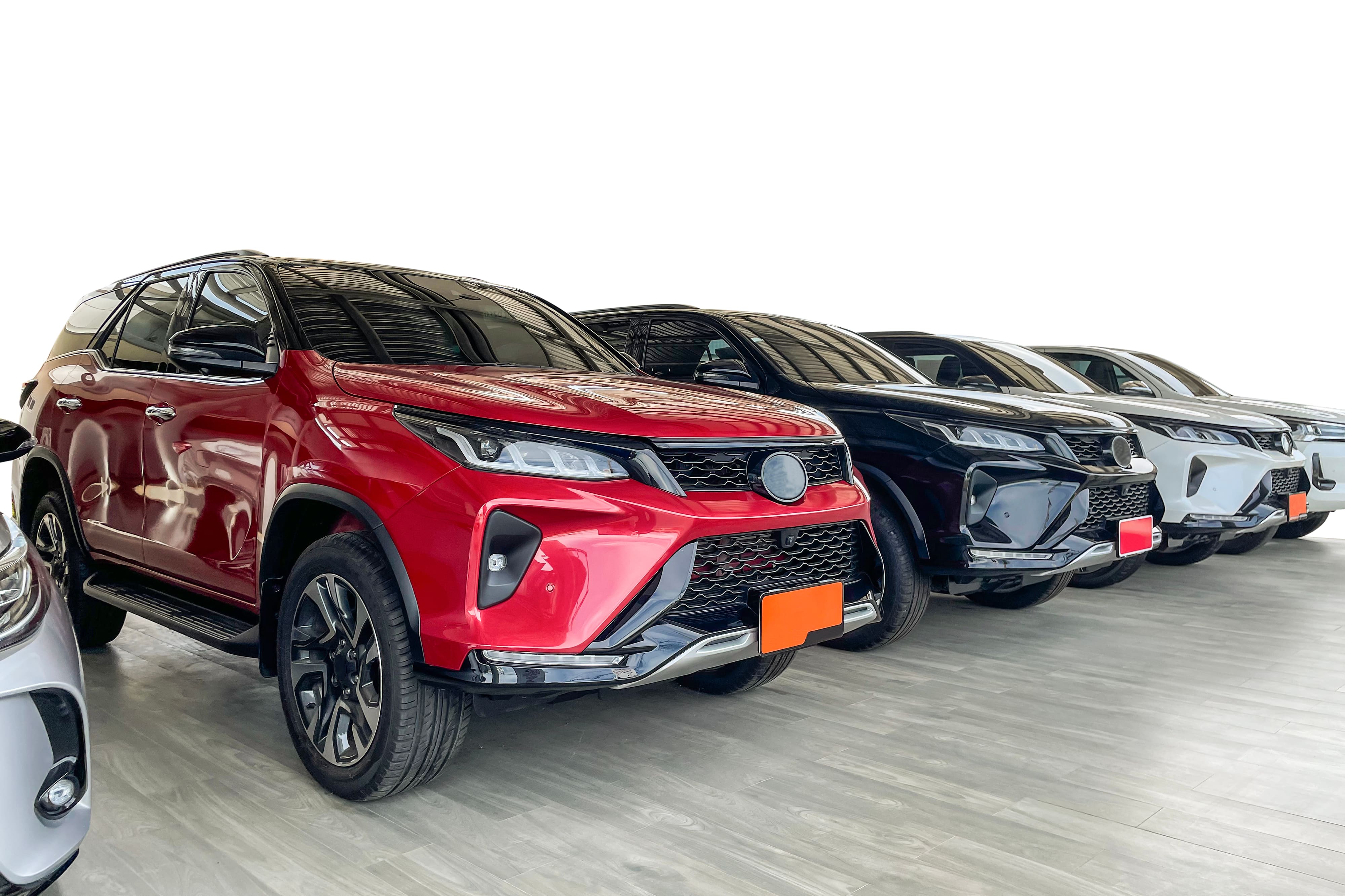 Vehicle fleet display for transport services
