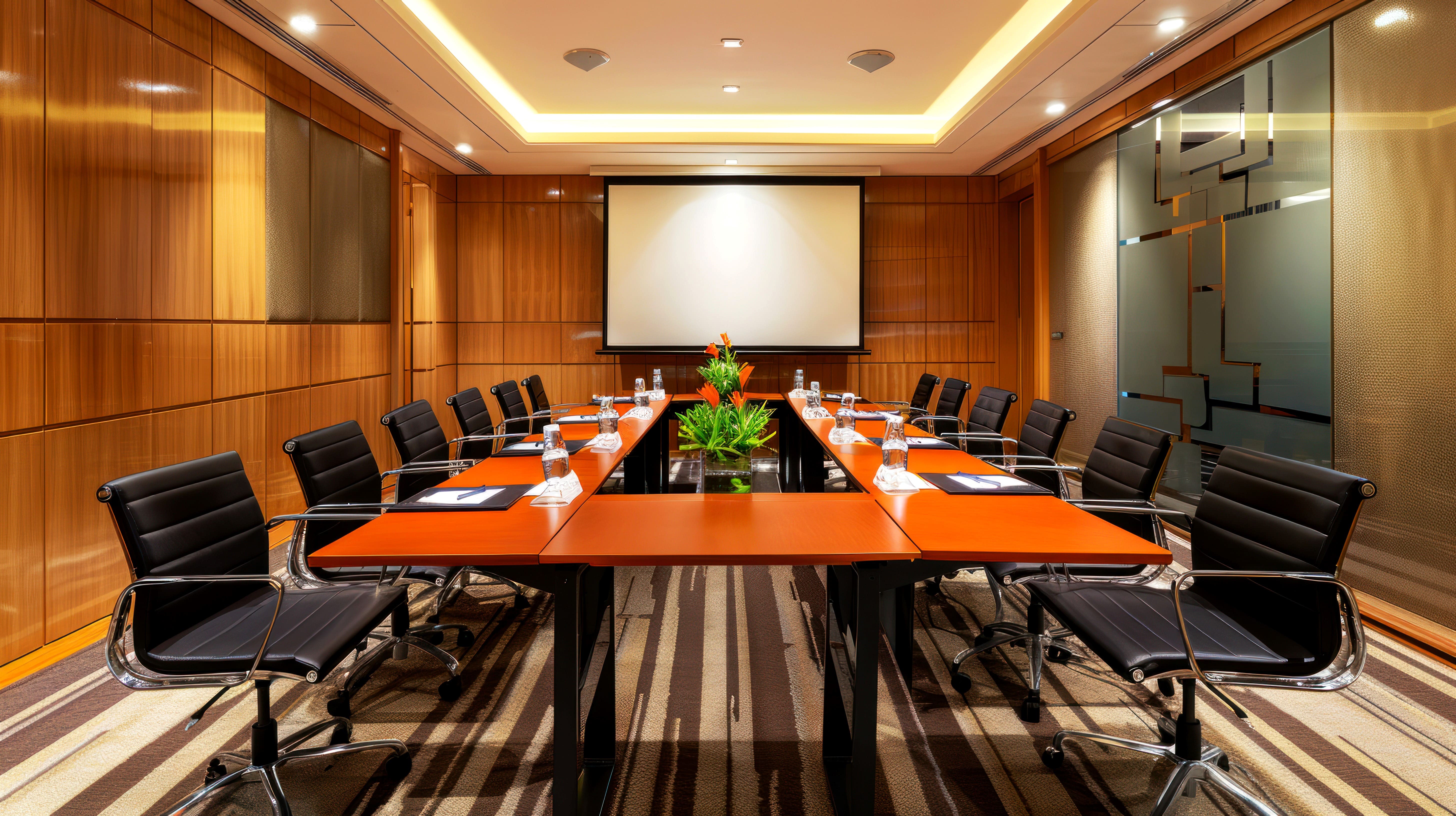 Business meeting setup